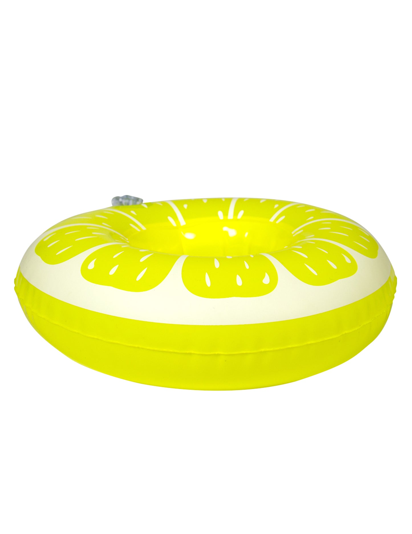 Porte-gobelet gonflable Citron jaune et blanc