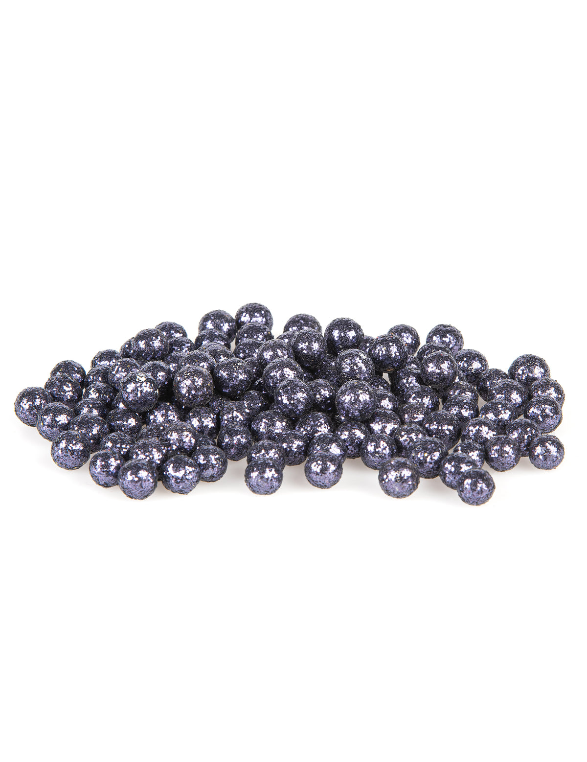 Mini boules pailletées décoration de table bleu marine