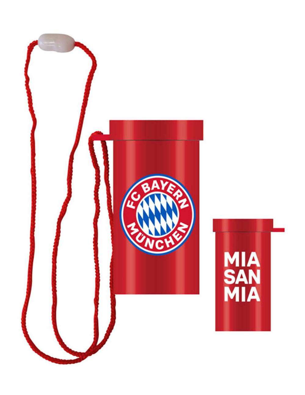 Mini-Horn für FC Bayern München für supporter Rot mit Kordel
