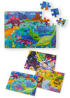 Petit puzzle thèmes dinosaures espace et animaux pour enfant multicolore