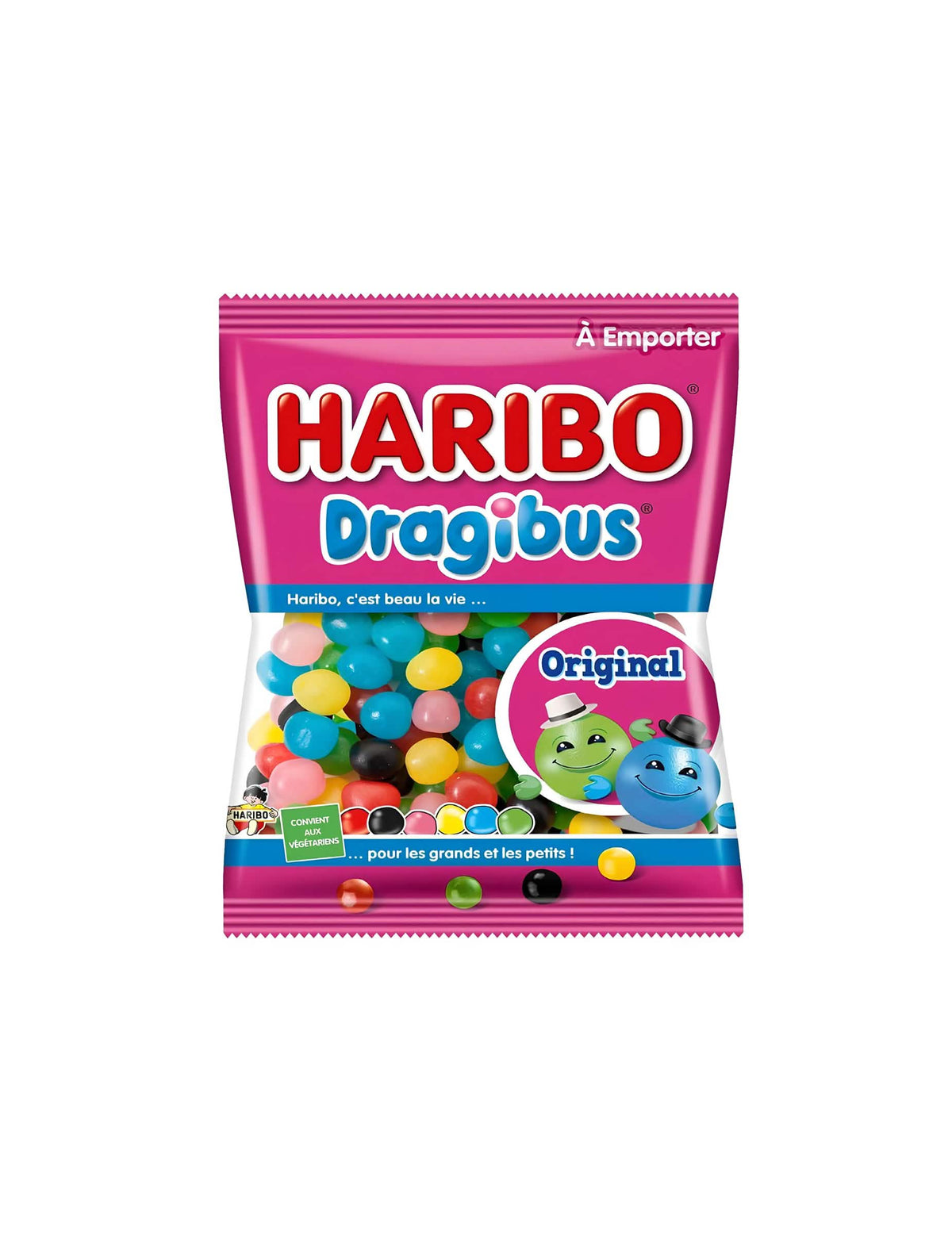 Mini-Tüte Süßigkeiten Dragibus Haribo für Kinder Bunt