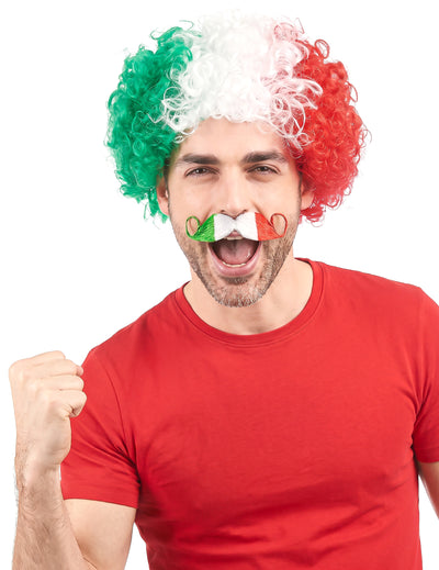 Italienischer Fan Schurrbart für Erwachsene