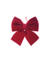 Nud papillon en velours bordeaux 21,5 x 25 cm