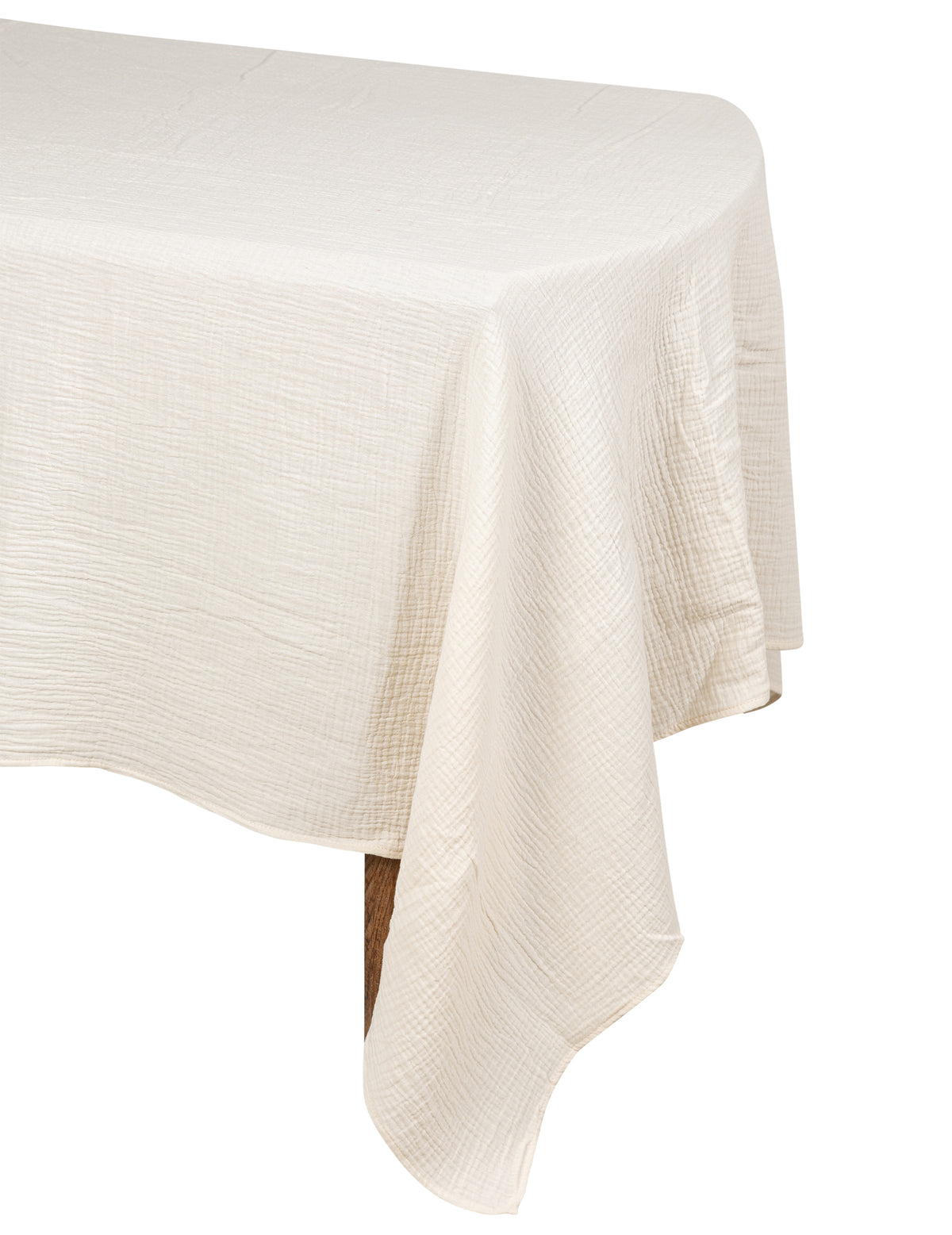 Nappe en gaze de coton style bohème crème