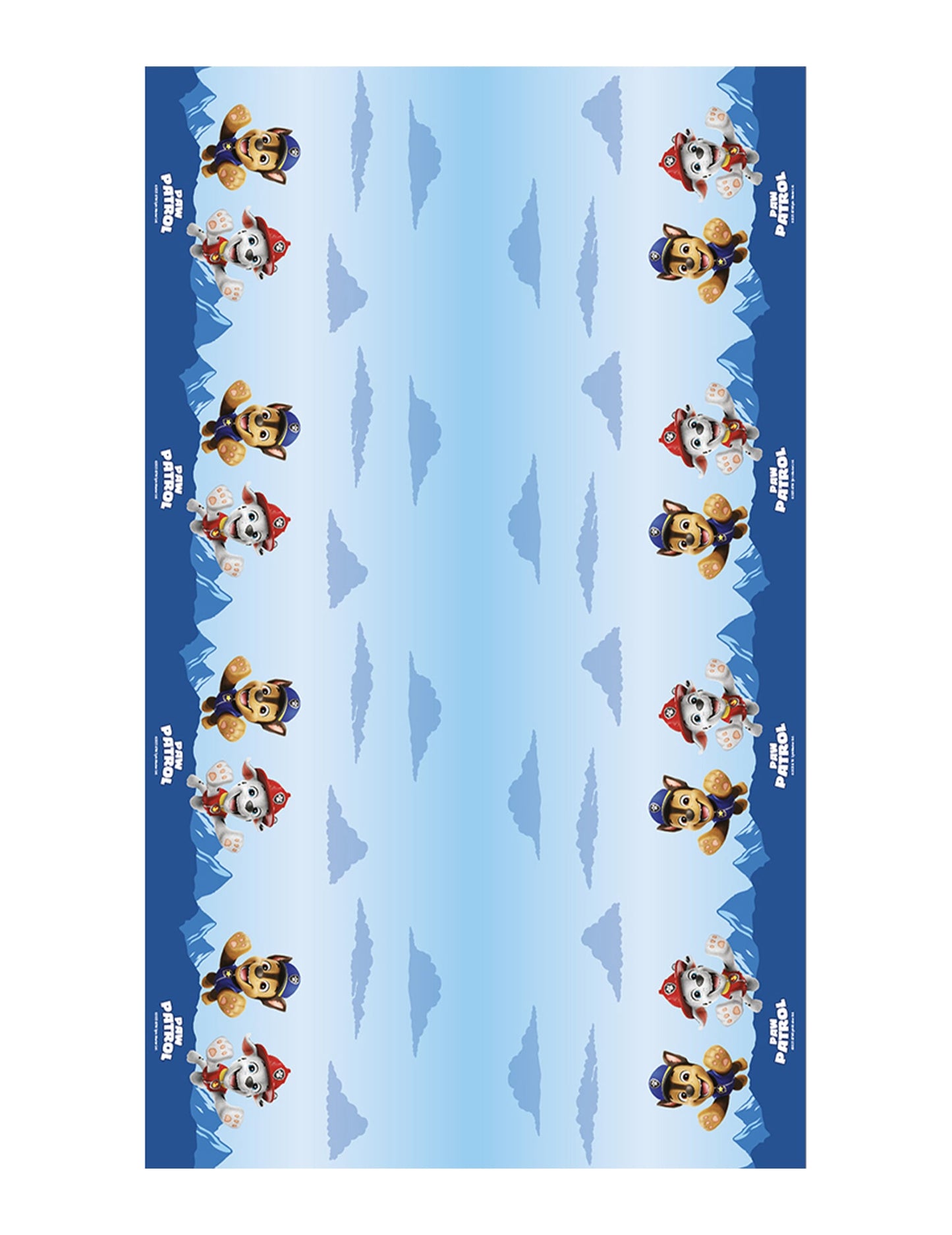 Nappe en papier bleue Pat'patrouille™ 1,36 x 2,28 m
