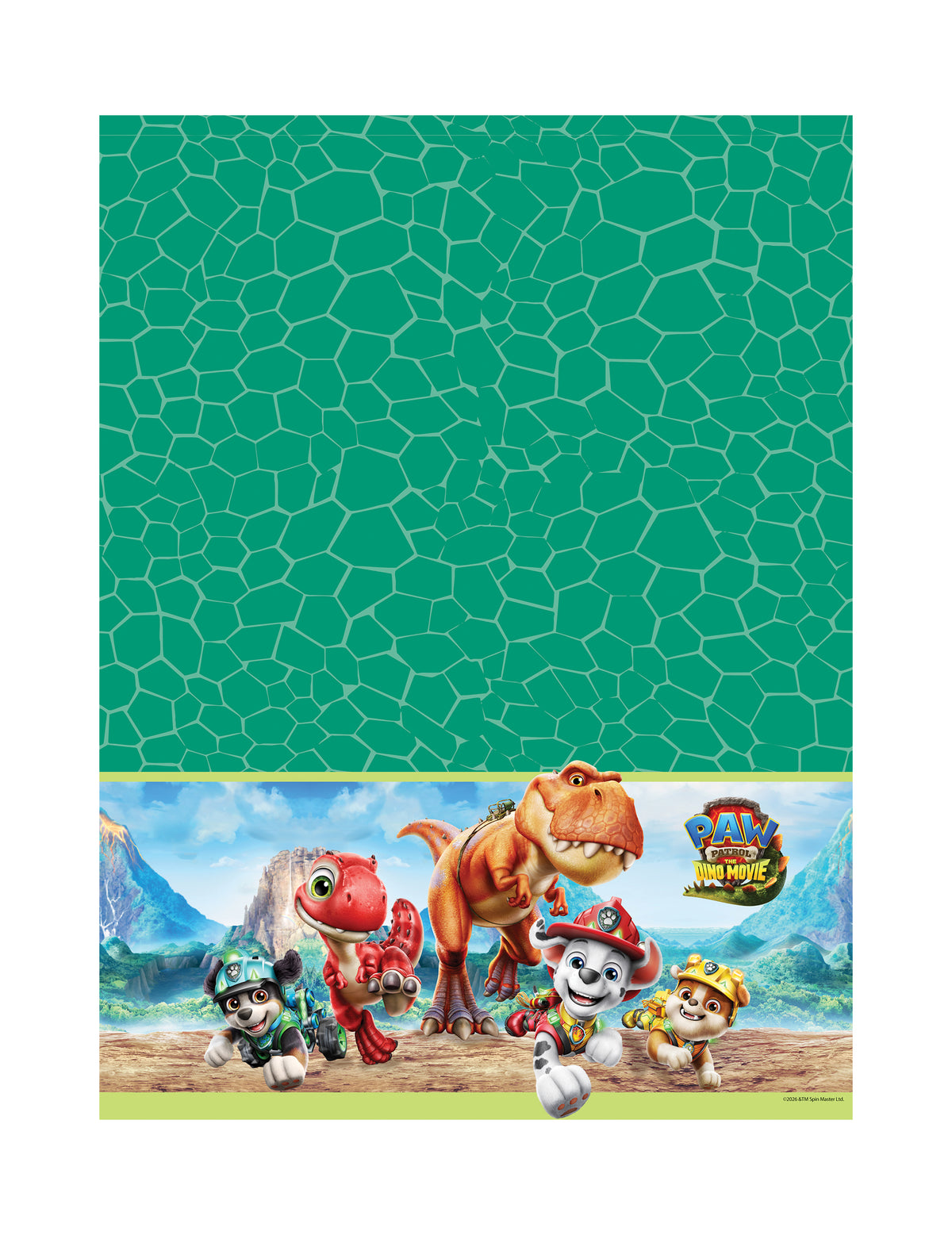 Tischdecke PAW Patrol™ Dino Movie Kunststoff 120 x 180 cm