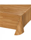 Nappe en plastique terrain de basket marron effet parquet bois