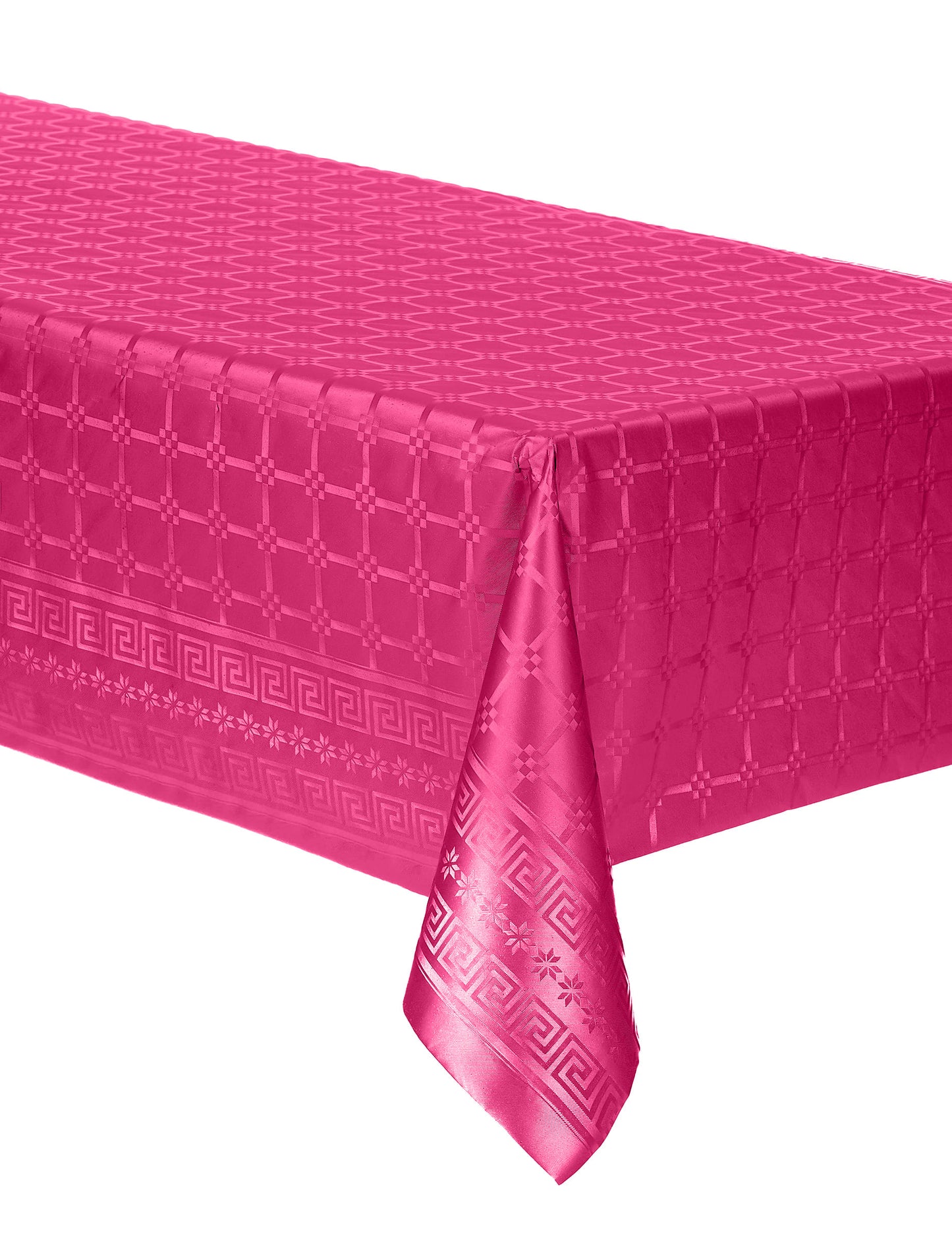 Nappe en rouleau papier damassé pour fête rose fuchsia