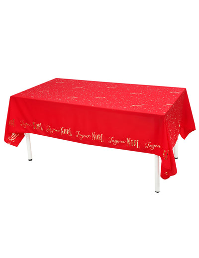 Rote Tischdecke Sternschnuppe 145 x 240 cm