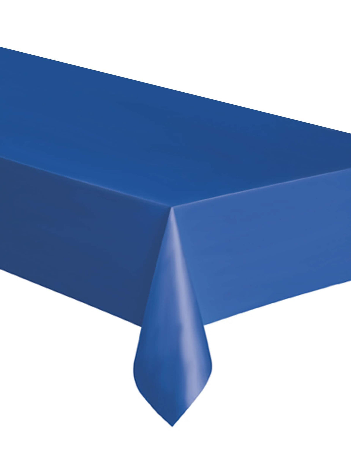 Rechteckige blaue Plastik-Tischdecke