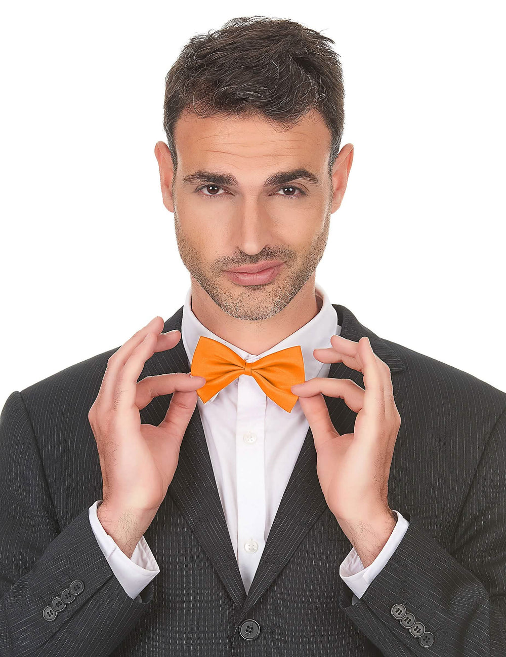 Noeud papillon orange pour adulte
