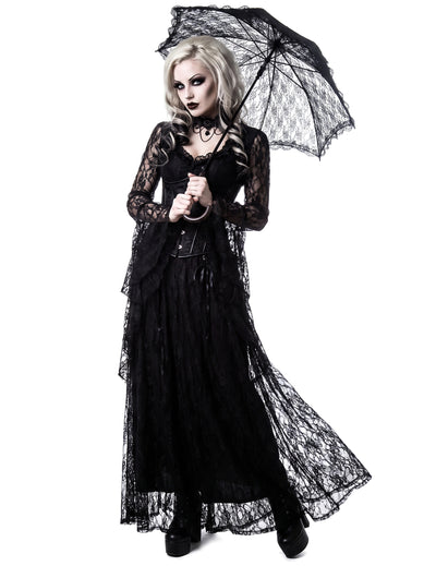 Schwarzer Gothic Sonnenschirm