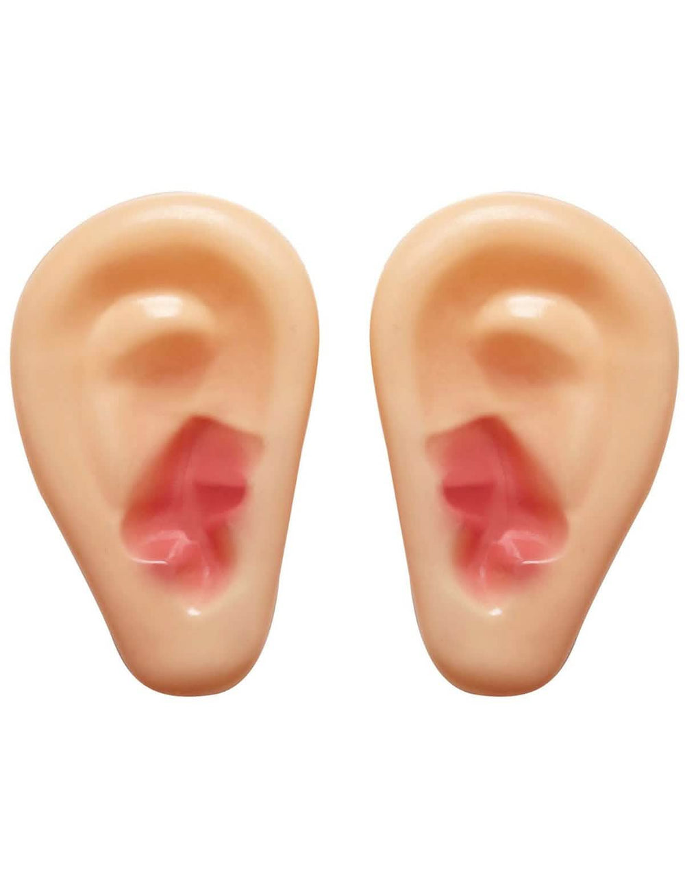 Vue de face de la paire d'oreilles géantes en plastique