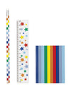 Set mit 18 Regenbogen-Schreibwarenartikeln