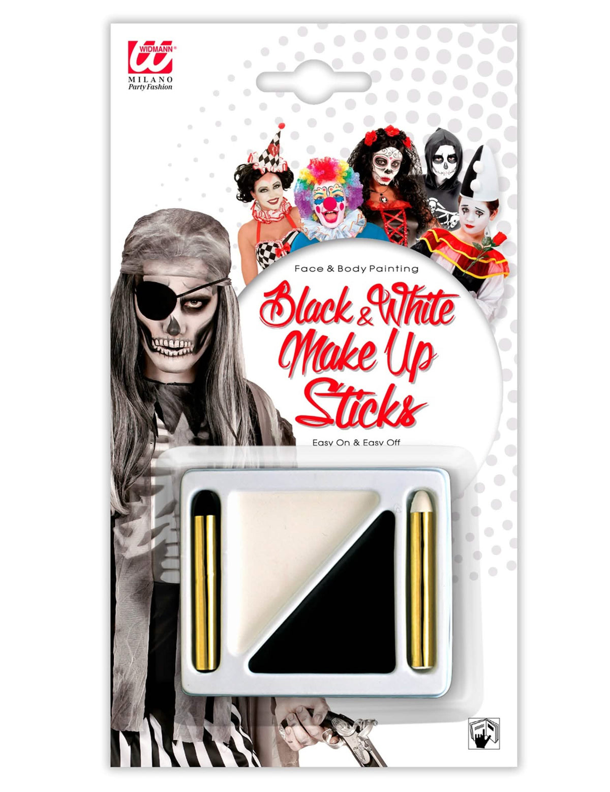 Ansicht der Verpackung der Black and White Schminke-Palette