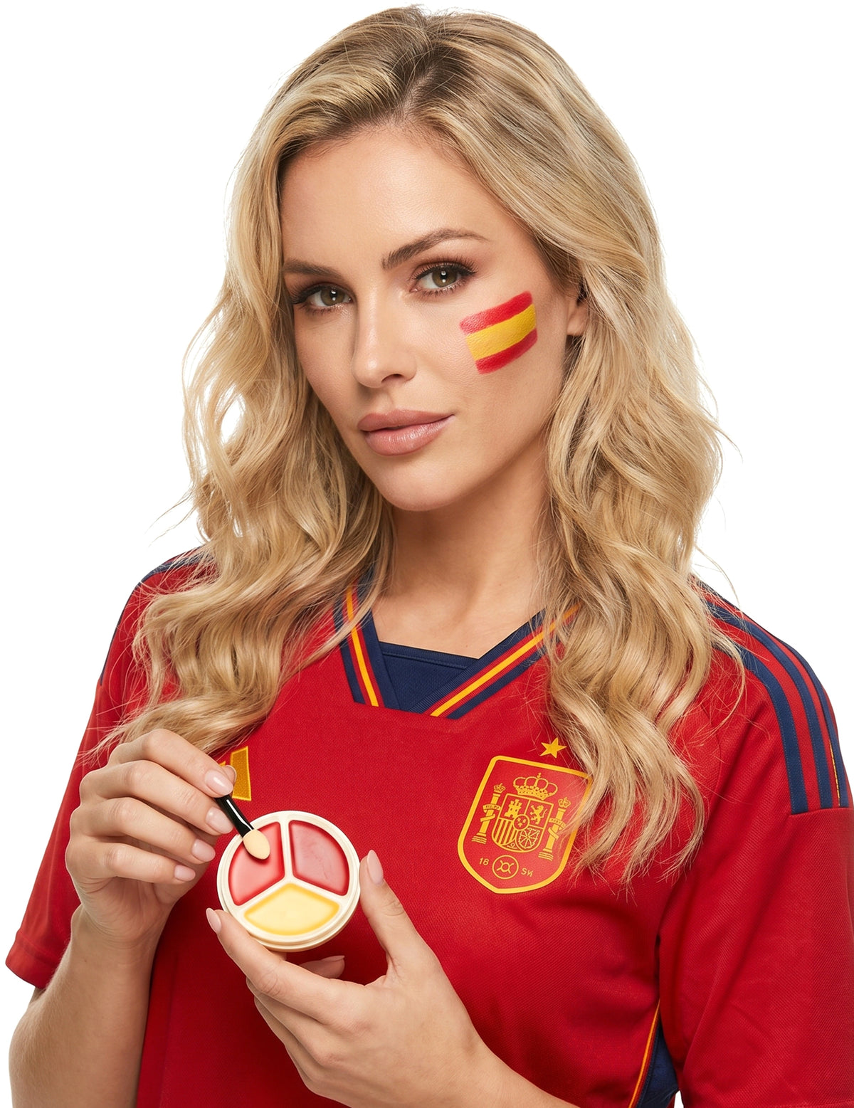 Make-up-Palette zur Unterstützung Spaniens