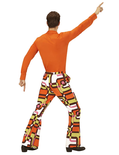 Disco Groovy Schlag-Hose für Herren bunt