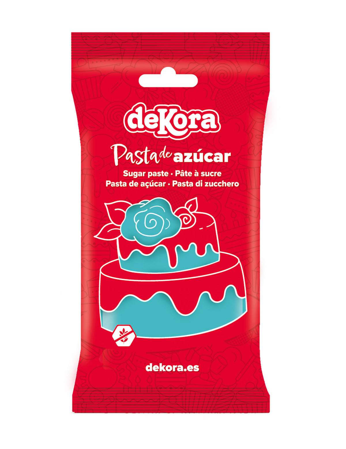 Glutenfreie blaue Zuckerpaste 250 g zum Modellieren