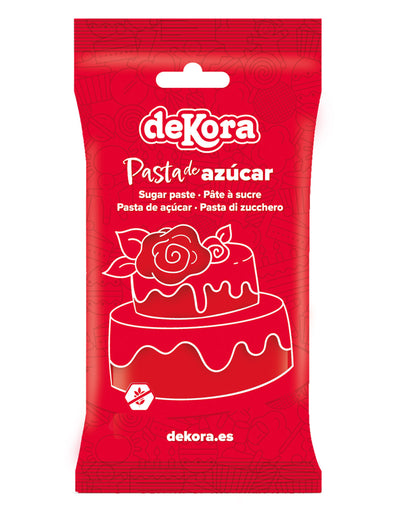 Glutenfreie rote Zuckerpaste 250 g gebrauchsfertig