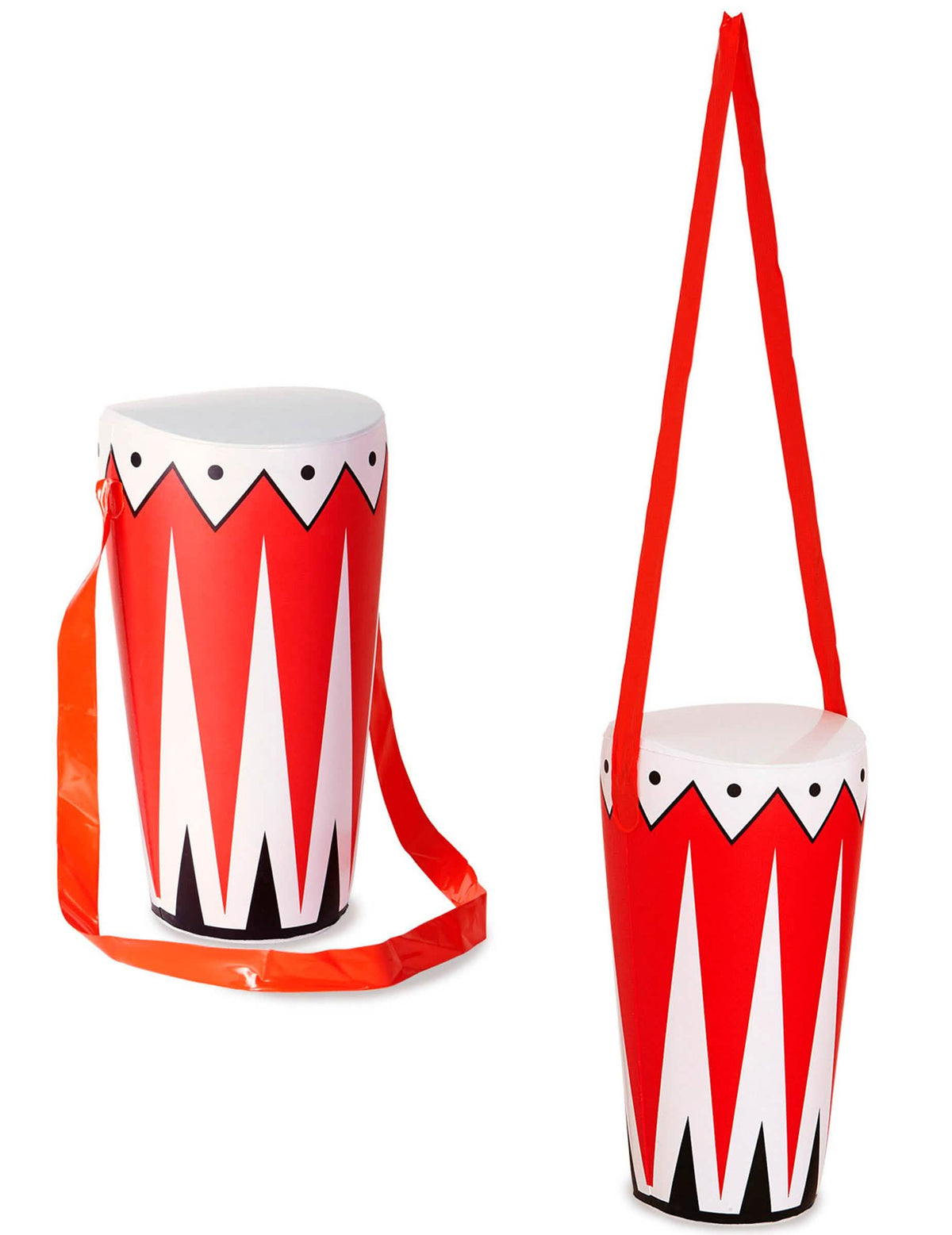 Huckepack-Percussion für Erwachsene und Kinder Rot und Weiß