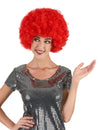 Gros plan sur la perruque de clown pour adulte