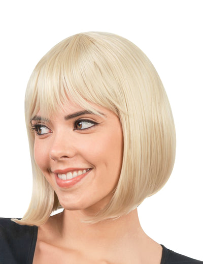 Luxusblonde, frisierbare Bob-Perücke für Damen