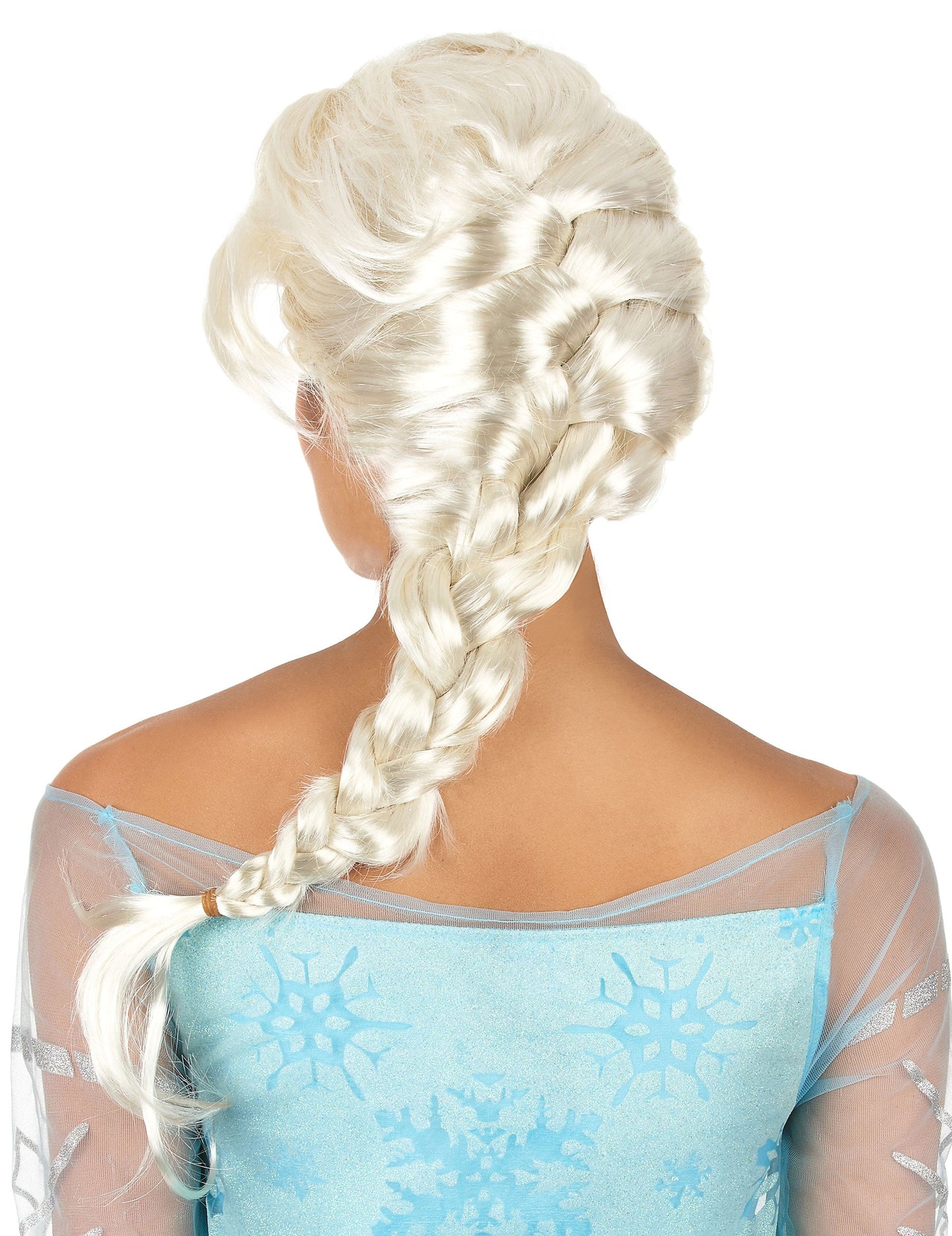 Blonde Perücke mit Zopf für Frauen