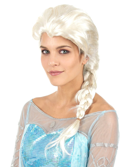 Blonde Perücke mit Zopf für Frauen
