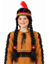 Perruque indienne a tresses enfant