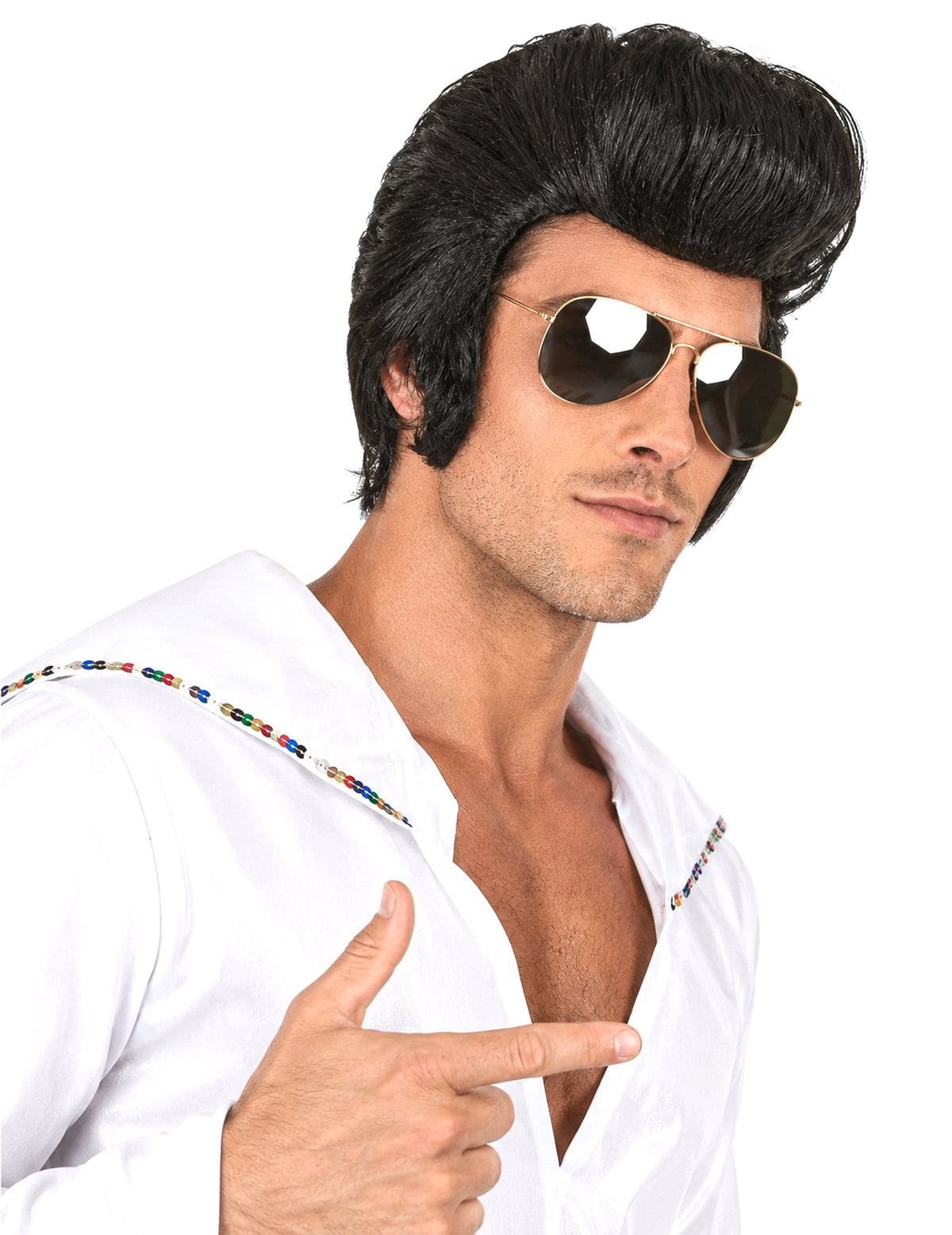 Perruque star du rock homme