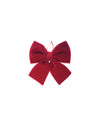 Petit nud papillon en velours bordeaux 15 x 18 cm