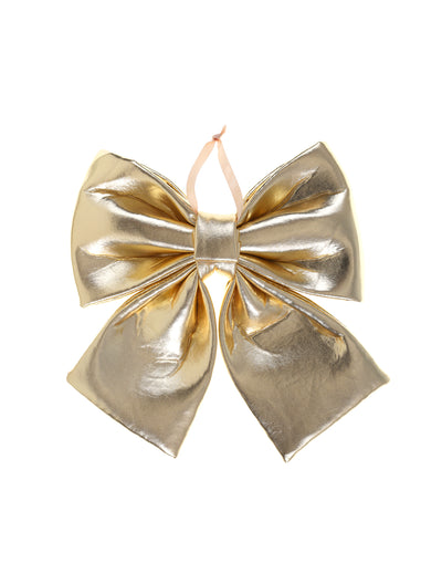 Kleine Deko-Schleife Gold Metallic 15 x 18 cm