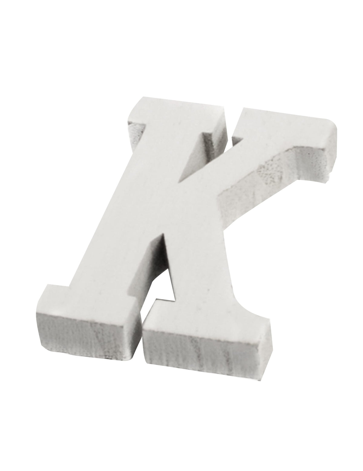 Petite lettre K de mariage pour décoration en bois blanc