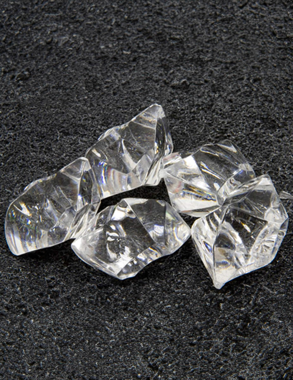 Pierres effet cristal pour table transparentes