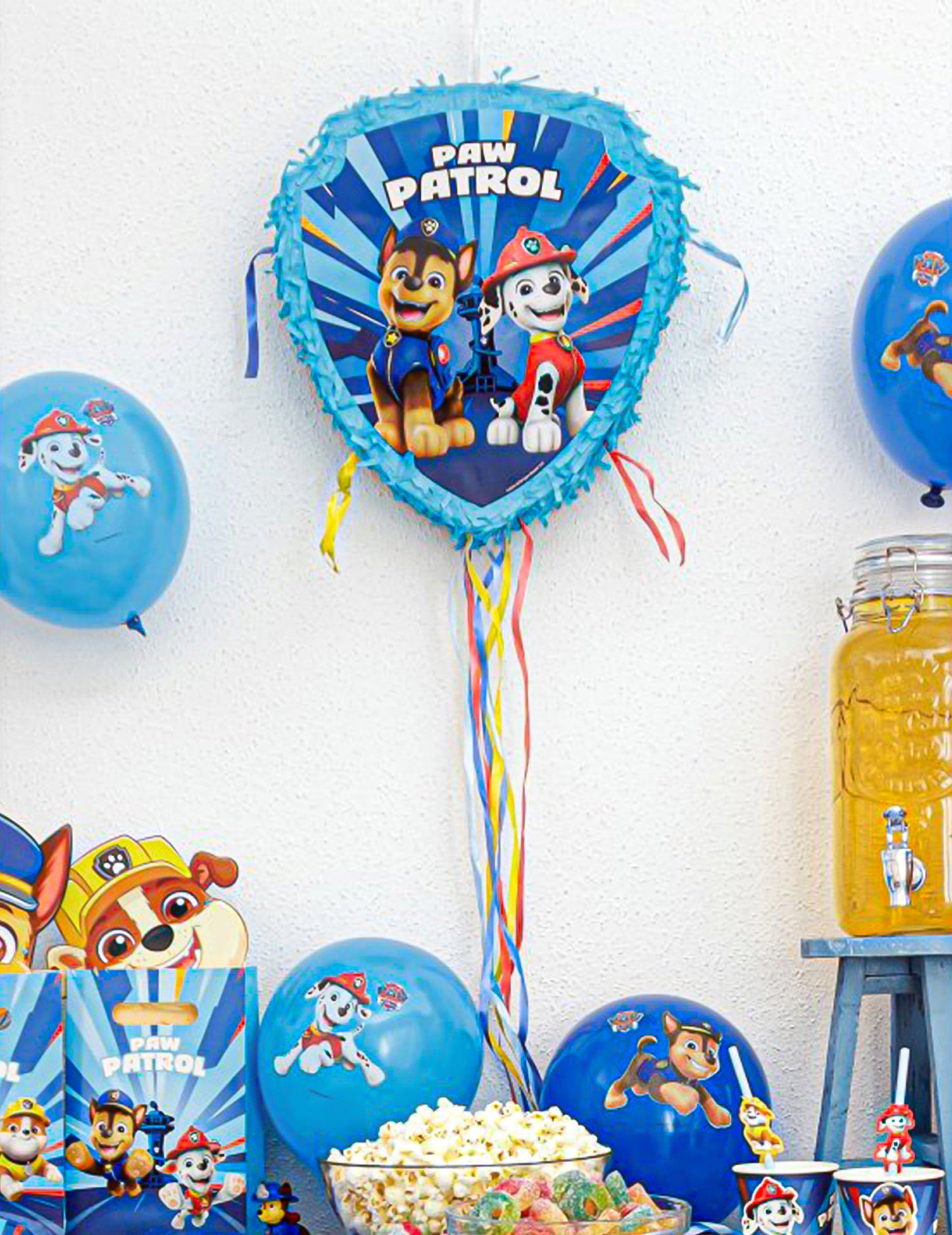Piñata bleue à tirer Pat'patrouille™ 33 x 38 cm