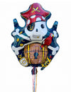 Wiederverwendbare Piraten-Piñata aus Folie - 82 cm