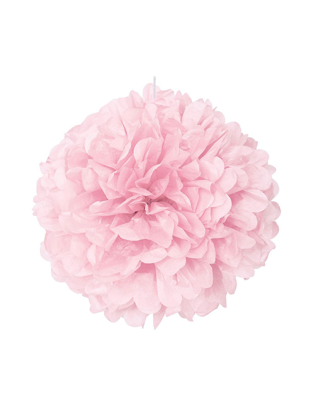 Pompon en papier boule décorative rose