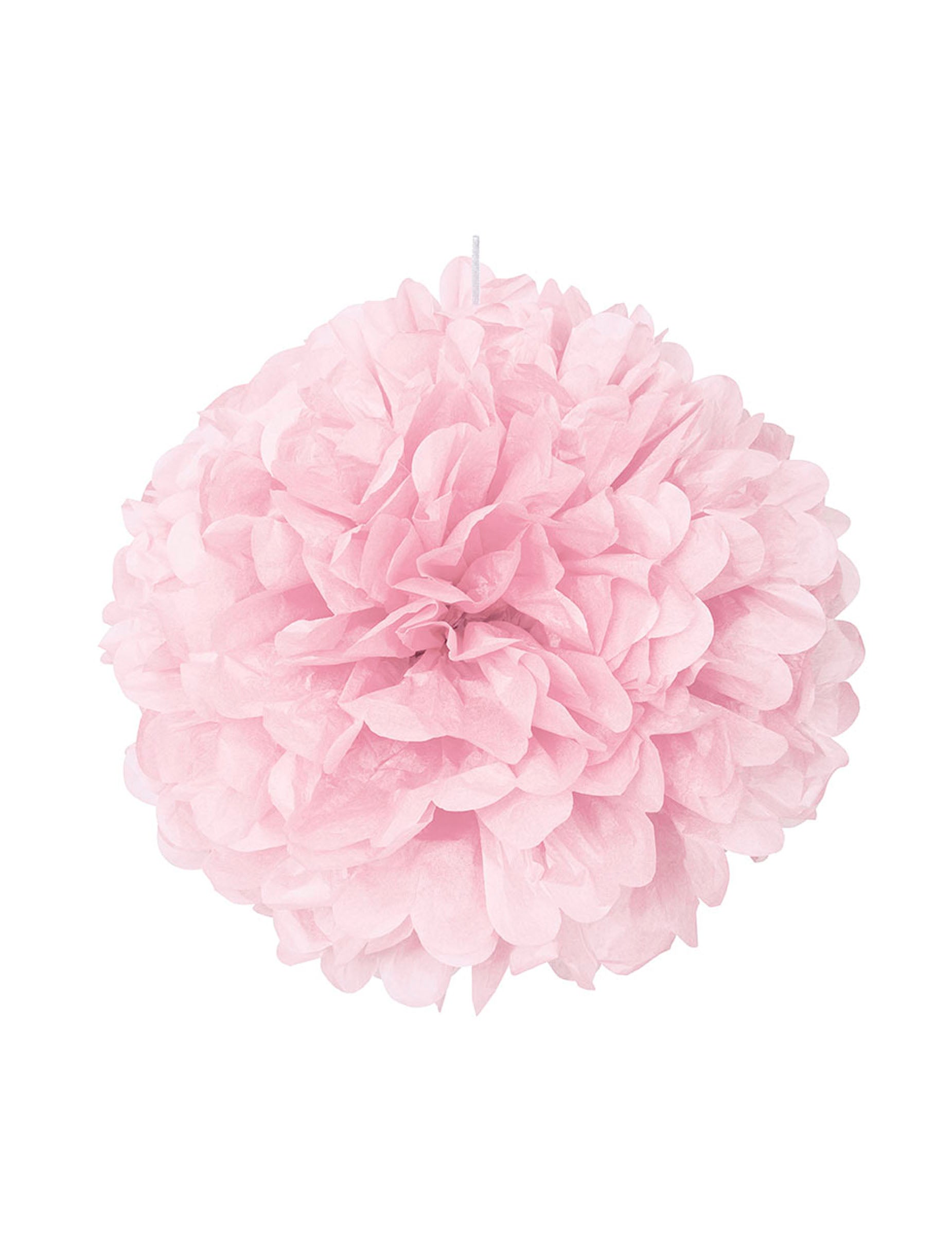 Pompon en papier boule décorative rose