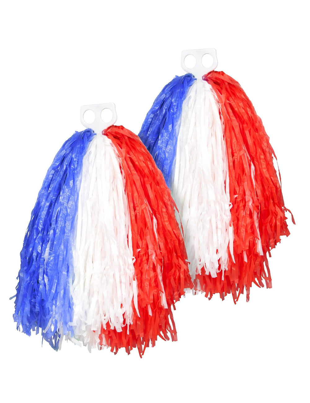 Ansicht des Paares des supporter-Pompons Frankreich