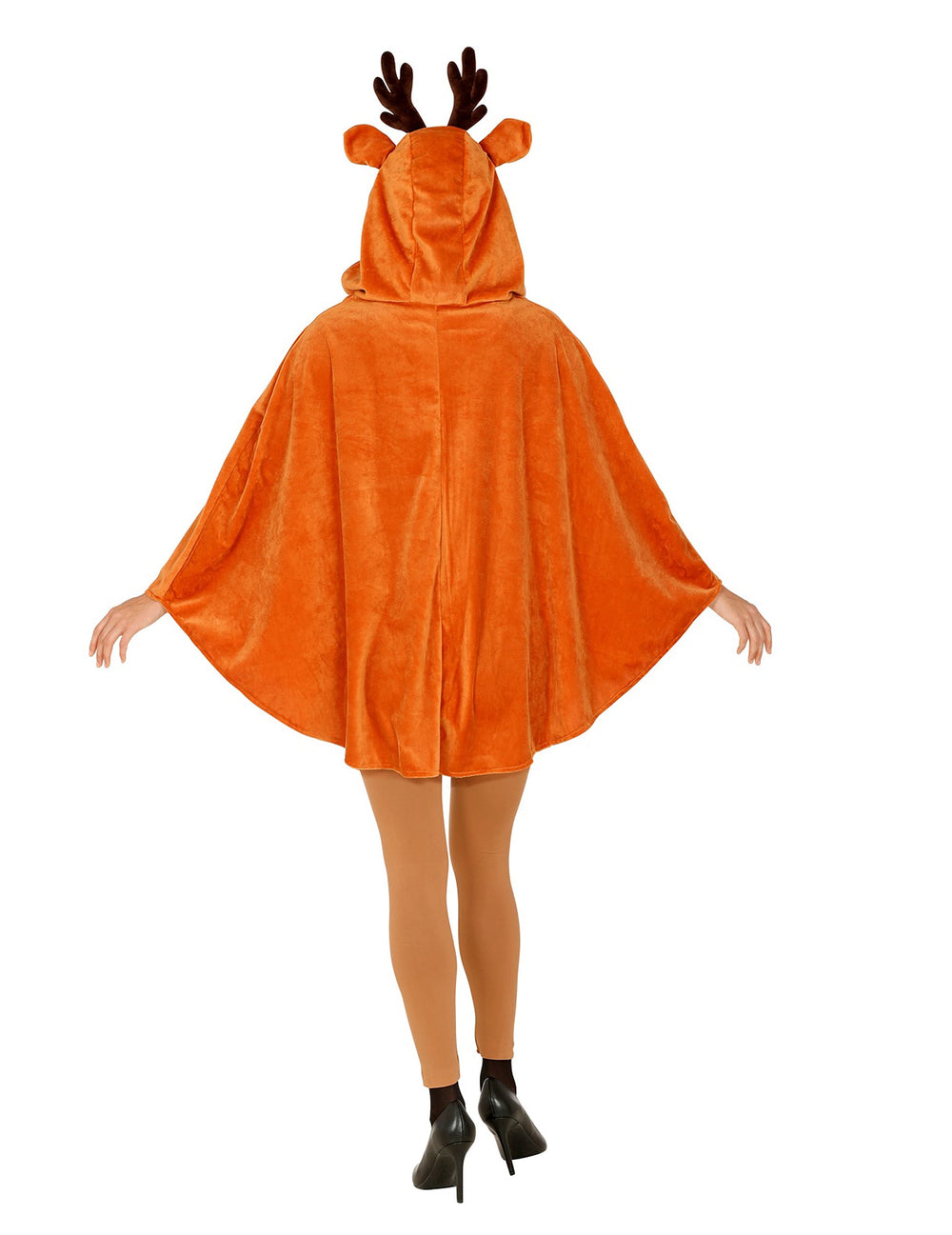 Vue de dos du poncho de renne pour adulte