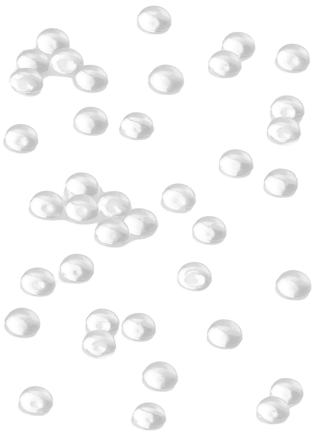 Perles de pluie pour décoration de table translucide