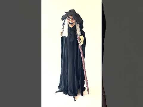 Décoration animée sonore et lumineuse sorcière Endora 170 cm