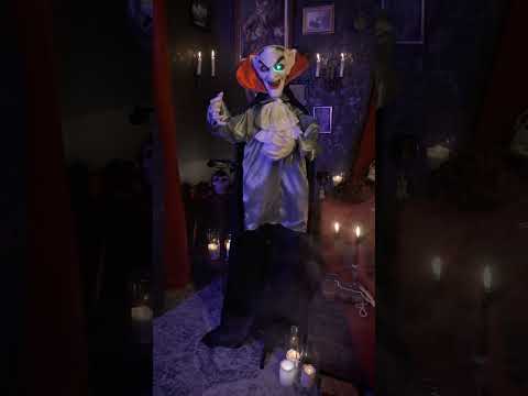 Décoration animée sonore et lumineuse Vampire Souriant 165 cm