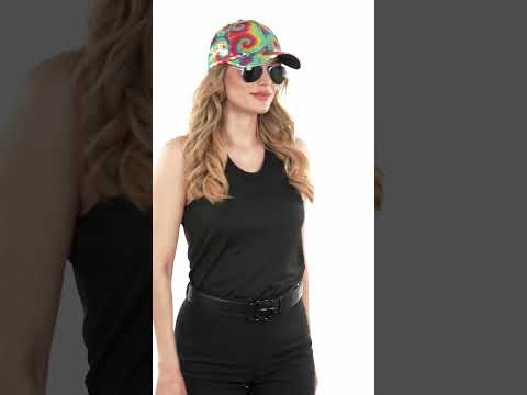 Casquette à sequins tie and dye adulte