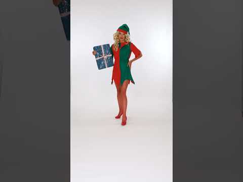 Déguisement elfe bicolore femme Noël