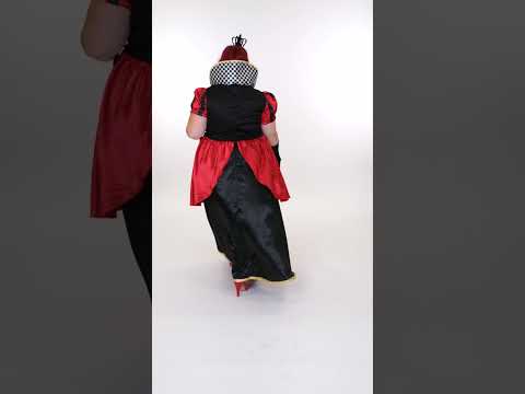 Déguisement reine de coeur longue femme