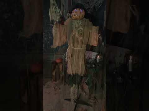 Décoration animée Citrouille maléfique 190 cm