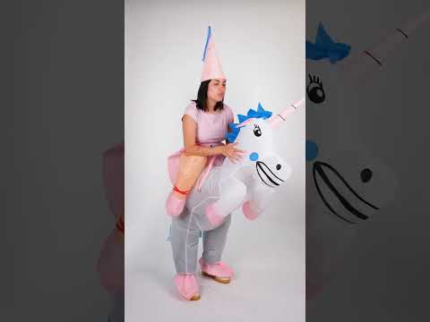 Déguisement licorne gonflable adulte