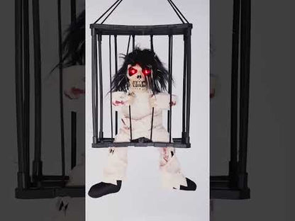 Décoration animée suspendue fantôme de prisonnier 28 x 23 x 9,5 cm