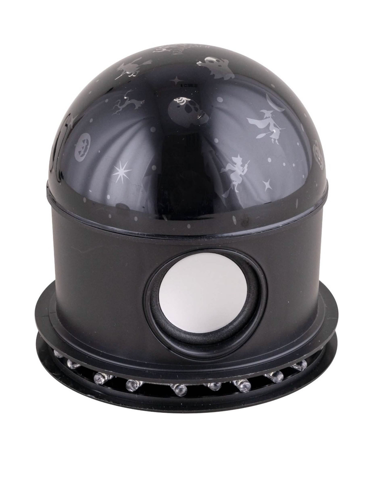 Vue du haut-parleur et des LED du projecteur Halloween
